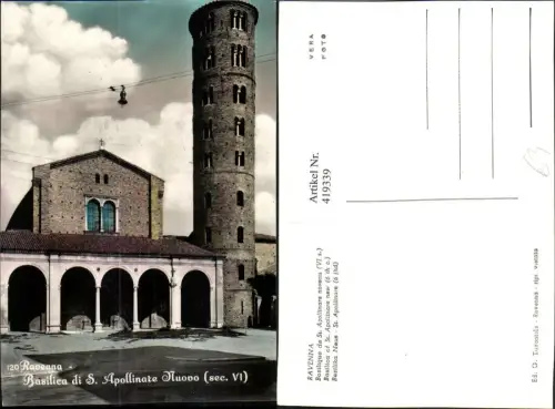 419339,Emilia-Romagna Ravenna Basilique de St. Apollinare noveau Kirche