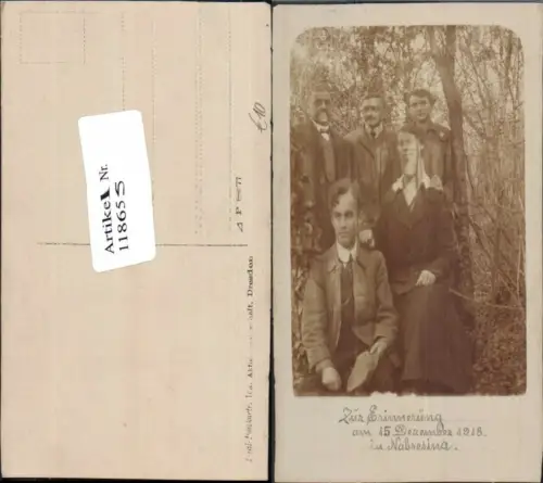 118655,FotoAK Nabresina 1918 Leute im Wald