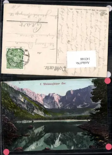 143166,Weissenfelser See Weissenfels Tarvis Tarvisio Kanaltal pub Leon Nr 1723