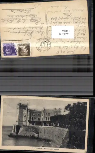 154086,Trieste Triest Miramare ed il Castello Detailansicht Friuli-Venezia-Giulia