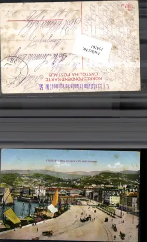 154101,Trieste Riva Carciotti e Via della Stazione Triest Friuli-Venezia-Giulia