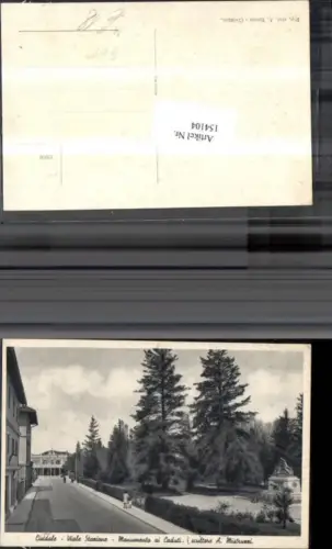 154104,Cividale Viale Stazione Monumento ai Caduti Strassenansicht Denkmal Statue Friuli-Venezia-Giulia