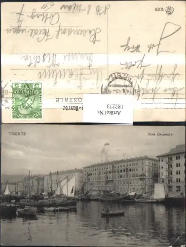 182273,Friuli-Venezia-Giulia Trieste Riva Grumula Hafen Schiffe Boote