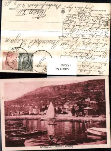 182286,Friuli-Venezia-Giulia Barcola Riviera Trieste Hafen Boote