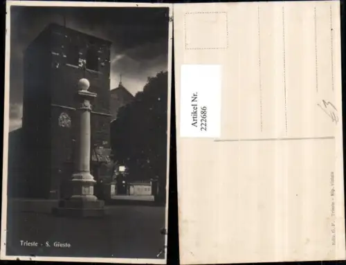 222686,Friuli-Venezia-Giulia Trieste Triest S. Giusto Kirche Säule