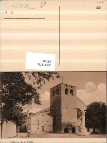 247383,Friuli-Venezia-Giulia Trieste Triest Il Duomo di S. Giusto Kirche