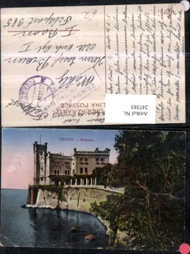 247385,Friuli-Venezia-Giulia Trieste Triest Miramar Schloss
