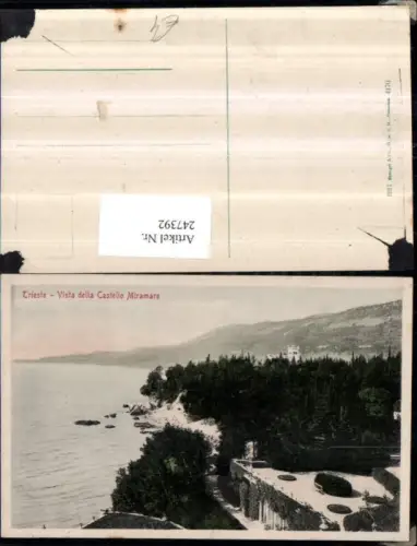 247392,Friuli-Venezia-Giulia Trieste Triest Vista della Castello Miramare Schloss