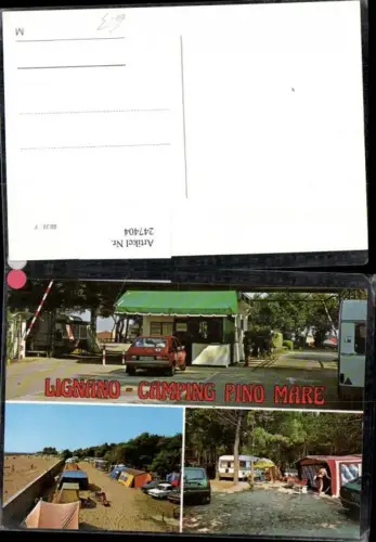 247404,Friuli-Venezia-Giulia Udine Lignano Camping Pino mare Campingplatz Mehrbildkarte