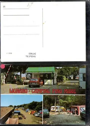 247405,Friuli-Venezia-Giulia Udine Lignano Camping Pino mare Campingplatz Mehrbildkarte