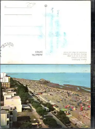 247411,Friuli-Venezia-Giulia Udine Lignano Sabbiadoro Lungomare e spiaggia Promenade u. Strand