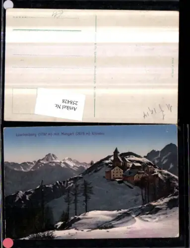 258428,Luschariberg Totale Kirche b. Camporosso Bergkulisse