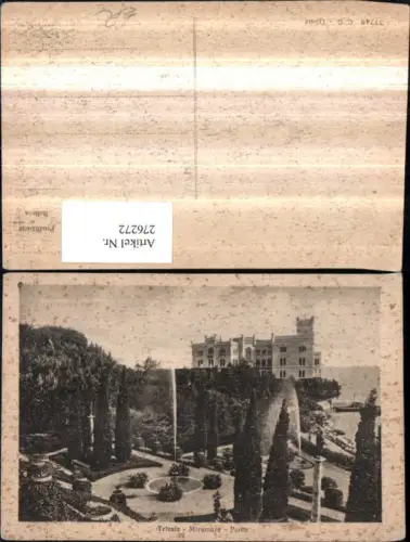 276272,Friuli-Venezia-Giulia Trieste Triest Miramare Schloss Park Fontäne