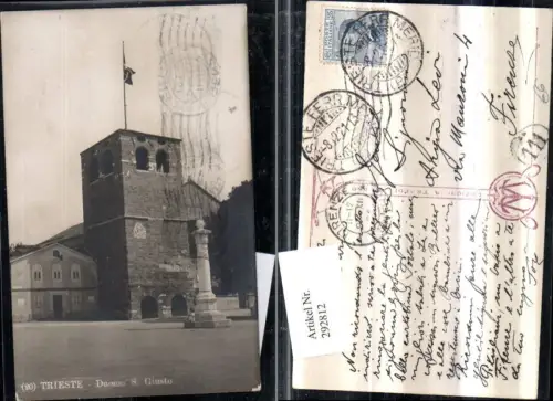 292812,Friuli-Venezia-Giulia Trieste Triest Duomo San Giusto Kirche Säule