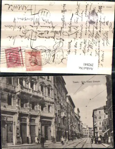 292841,Friuli-Venezia-Giulia Trieste Triest Corso Vittorio Emanuele Straßenansicht