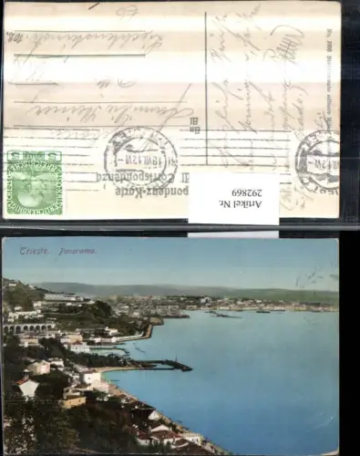 292869,Friuli-Venezia-Giulia Trieste Triest Totale Panorama
