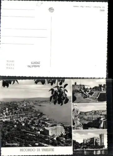292875,Friuli-Venezia-Giulia Trieste Ricordo di Trieste Triest Totale Panorama Schloss Mehrbildkarte