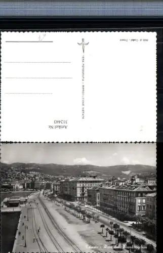 312443,Friuli-Venezia-Giulia Trieste Triest Riva del Mandracchio Teilansicht Promenade