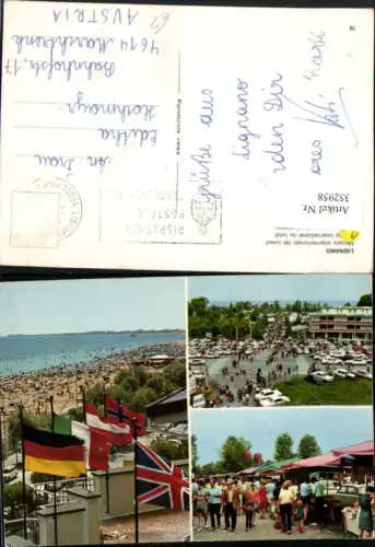 352958,Friuli-Venezia-Giulia Udine Lignano Mercato internazionale del lunedi Weltmarkt Strand