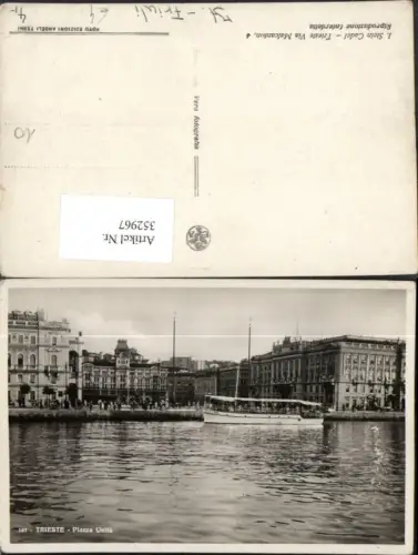 352967,Friuli-Venezia-Giulia Trieste Triest Piazza Unita Boot