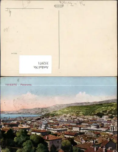 352971,Friuli-Venezia-Giulia Trieste Triest Panorama Totale