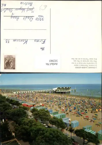 352985,Friuli-Venezia-Giulia Udine Lignano Sabbiadoro La nuova Terrazza a mare Strand Seebrücke
