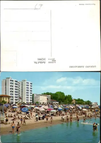 352991,Friuli-Venezia-Giulia Udine Lignano Sabbiadoro Strand Strandleben