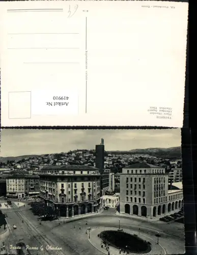 419910,Friuli-Venezia-Giulia Trieste Triest Piazza G. Oberdan Teilansicht Platz