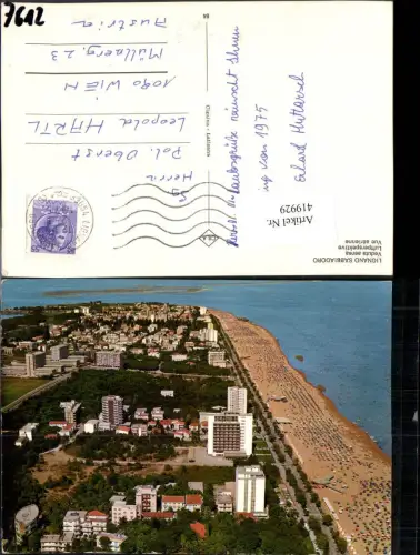 419929,Friuli-Venezia-Giulia Udine Lignano Sabbiadoro Veduta aerea Totale m. Strand
