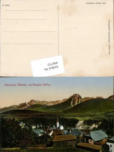 446755,Friuli-Venezia-Giulia Udine Obertarvis b. Tarvis Totale m. Mangart Bergkulisse