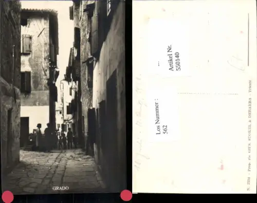 550140,Italy tolle Foto-AK Grado Gorizia Görz Straßenansicht