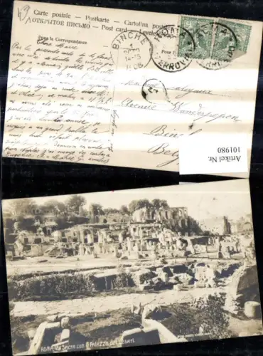 101980,Foto Ak Lazio Roma Rom Via Sacra con il Palazzi d Cesari pub Ernesto Richter 376