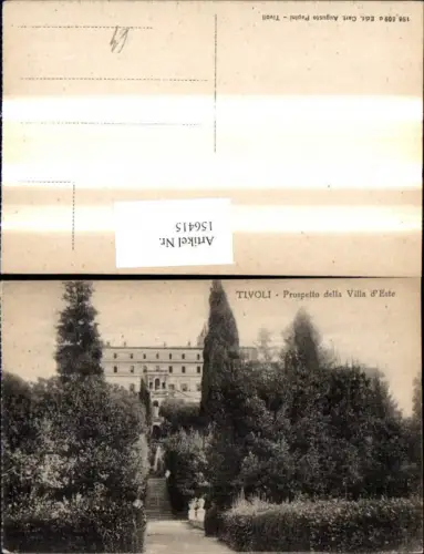 156415,Lazio Roma Tivoli Prospetto della Villa d Este
