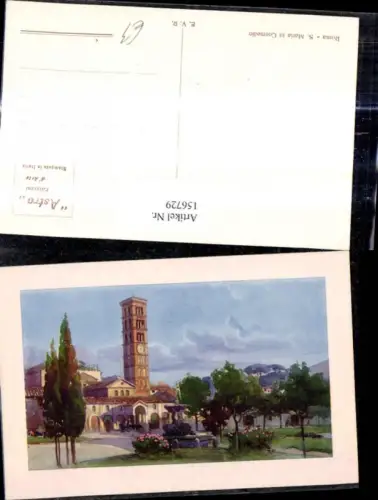 156729,Künstler Ak Lazio Roma Rom S. Maria in Cosmedin Kirche