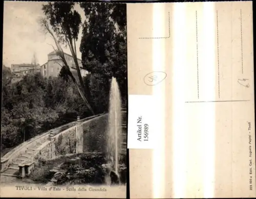 156989,Lazio Roma Tivoli Villa d Este Scala della Girandola