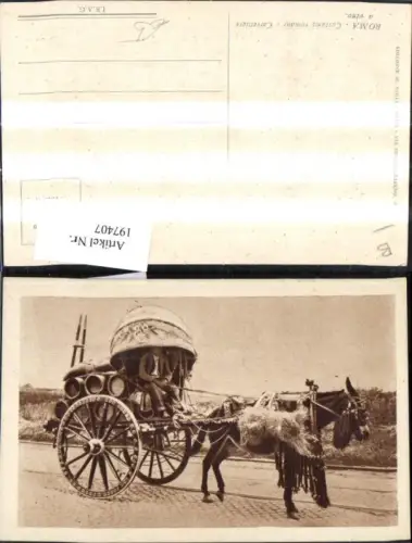197407,Lazio Foto Ak Roma Rom Cosumi romani Carrettiere Kutsche m. Esel