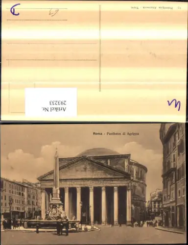293233,Lazio Roma Rom Pantheon di Agrippa Gebäude Obelisk