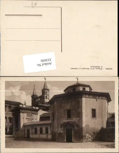 353030,Lazio Roma Rom Piazza di S. Giovanni in Laterano Il Battistero Baptisterium