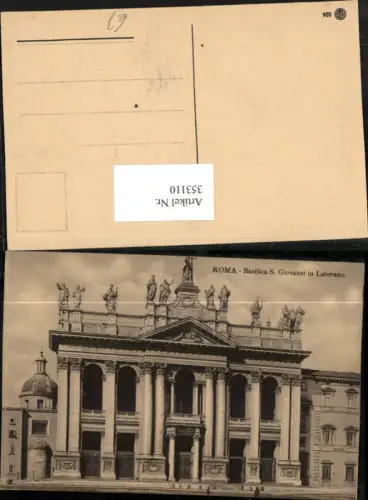 353110,Lazio Roma Rom Basilica S. Giovani in Laterano Kirche
