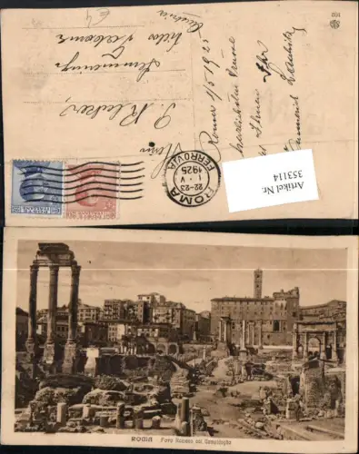 353114,Lazio Roma Rom Foro Romano col Campidoglia Forum m. Kapitol