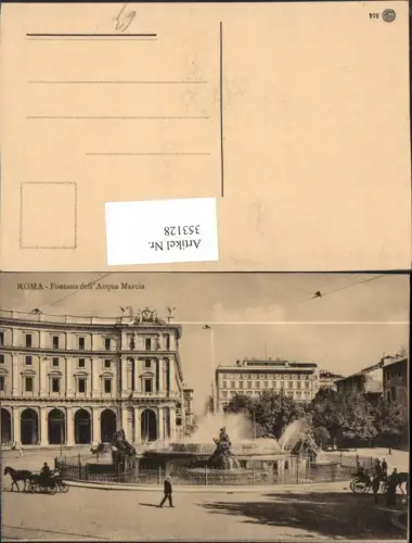 353128,Lazio Roma Rom Fontana dell Acqua Marcia Brunnen