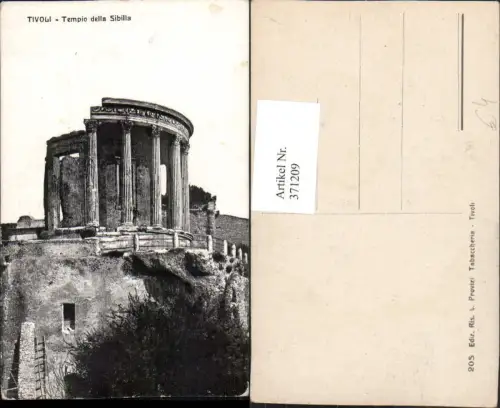 371209,Lazio Roma Tivoli Tempio della Sibilla Tempel