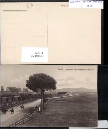 371227,Lazio Roma Rom Panorama degli Acquedotti Claudio Aquädukt