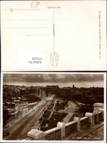 371230,Lazio Roma Rom Via dell Impero Teilansicht Straße Kolosseum