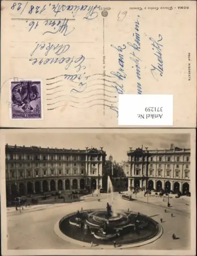 371259,Lazio Roma Rom Piazza Esedra o Termini Springbrunnen Brunnen