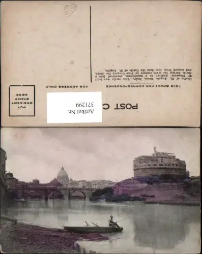 371299,Lazio Roma Rom Castel of St. Angelo Engelsburg Brücke Fischer Boot