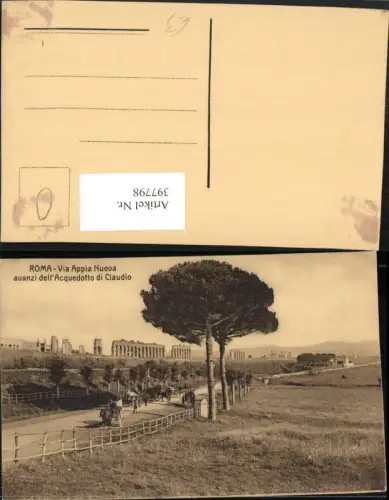 397798,Lazio Roma Rom Via Appia Nuova avanzi dell Aquedotto di Claudio Aquädukt