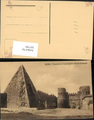 397799,Lazio Roma Rom Piramide di Cai Cestio e Porta Ostiense Pyramide