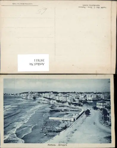 397811,Lazio Roma Nettuno Spiaggia Teilansicht Strand