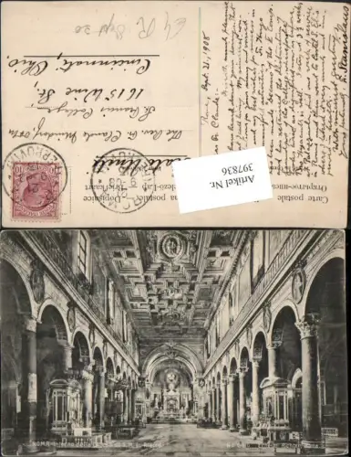 397836,Lazio Roma Rom Interno Chiesa di S.M. Aracoeli Kirche Innenansicht pub E. Richter 646